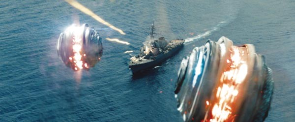 Aliens launch a balls-out attack on the U.S. Navy.