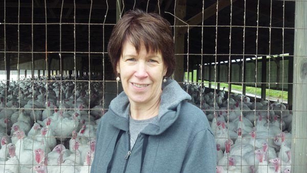 Beverly Pounds helps run the year-round Pounds Turkey Farm in Westmoreland County.