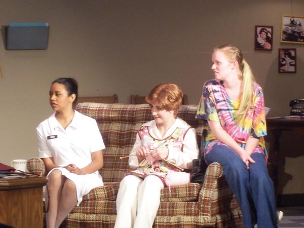 From left: Carla Clark, Erin McAuley and Ariel Leasure in Silent Heroes, at South Park Theatre.