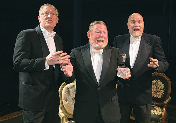 From left to right: Joe Macerelli, Jerry Wienand and Thomas Kurt Fuchel in When We Are Married, at Little Lake Theatre Co.
