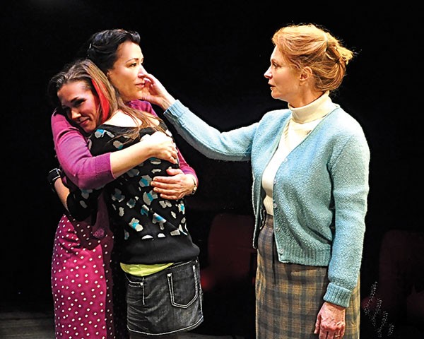 From left to right: Robin Walsh, Hayley Nielsen and Cary Anne Spear in Little Gem, at City Theatre.