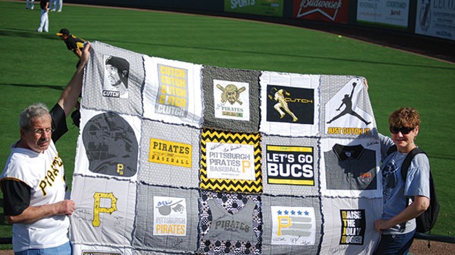 Home-made Pirates quilt