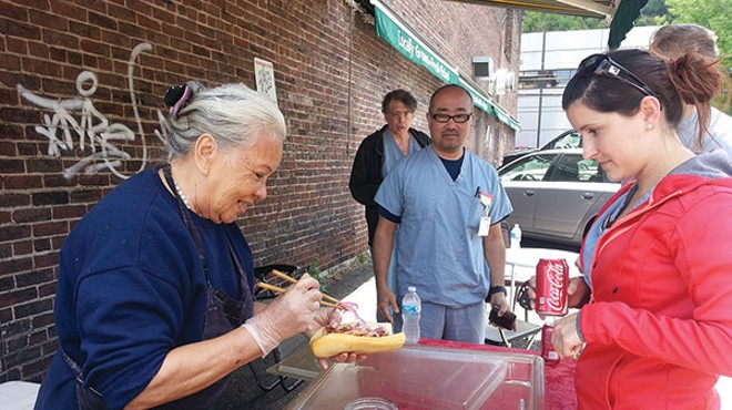 Lucy Nguyen runs a popular, seasonal banh mi stand in the Strip District