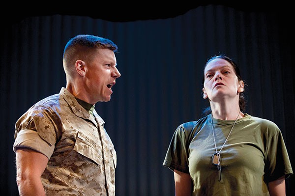 Michael Fuller and Marie Elena O'Brien in Soldier's Heart, at The REP.