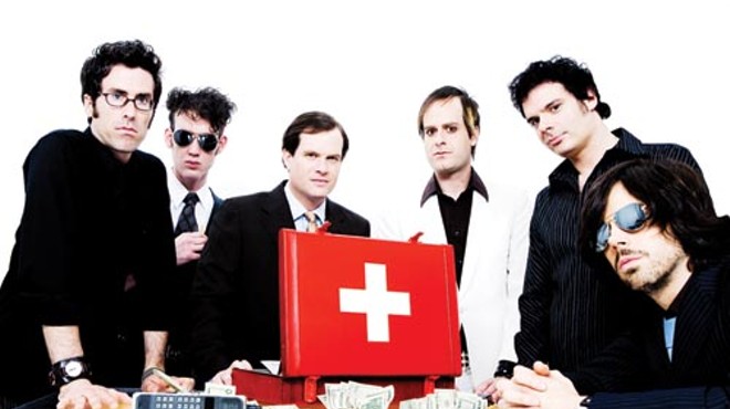 It's showtime for The Electric Six at Mr. Small's Theatre