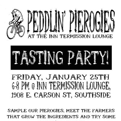 Peddlin Pierogies tasting party