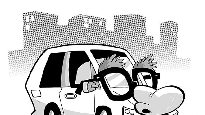 Ride share problems in Pittsburgh, Illustration, Pat Lewis