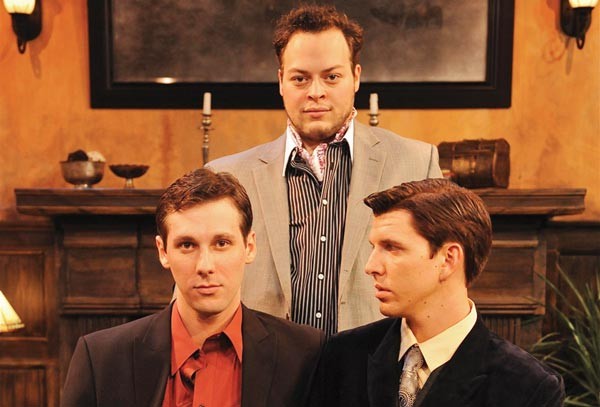 Ryan K. Witt (background), Nicholas J. Browne (right) and John Steffenauer in the REP's Rope.
