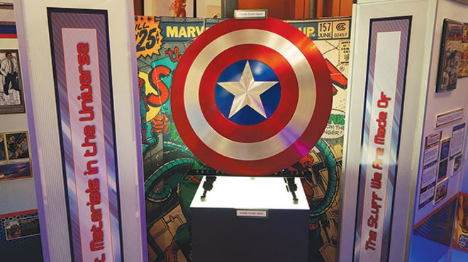 The Captain America exhibit in Comic-Tanium
