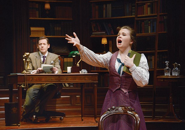 Allan Snyder and Danielle Bowen in Daddy Long Legs, at Pittsburgh Public Theater