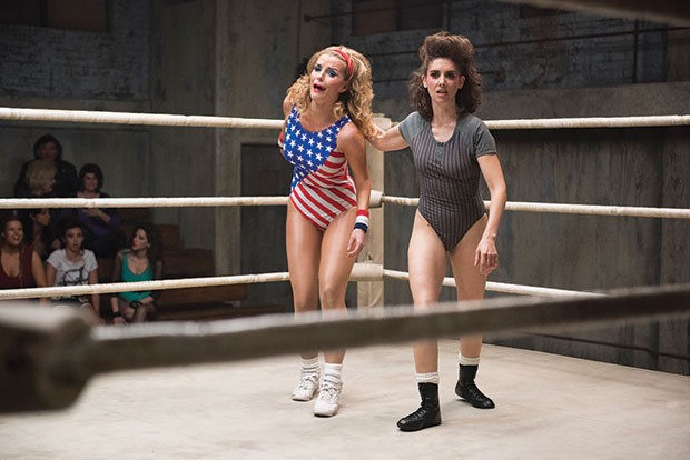 Betty Gilpin and Alison Brie take it to the mat.