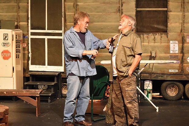 From left: Dennis Kerr and William Mitas in The Last of the Boys, at the Theatre Factory