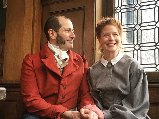 Paul Bernardo as Mr. Rochester and Karen Baum as Jane Eyre