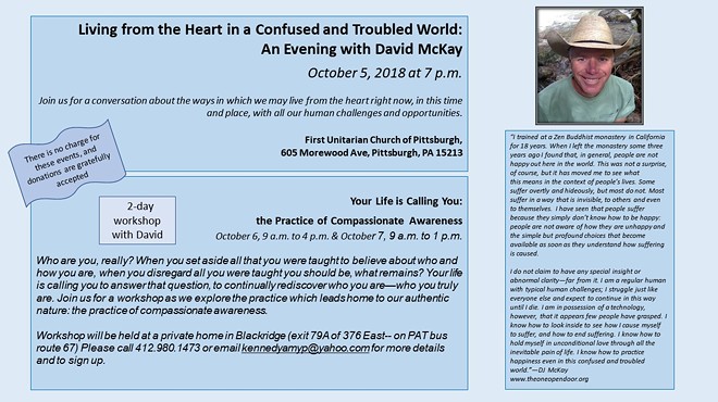Living from the Heart in a Confused and Troubled World: An Evening with David McKay