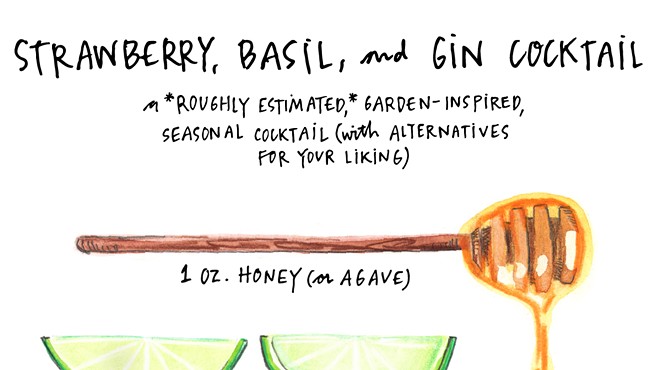 A refreshing illustrated cocktail recipe, perfect for Pittsburgh's hot summer days