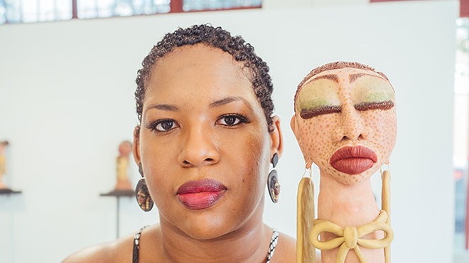 Sculptor Dominique Scaife engages in a “Celebration of Hue” at Spinning Plate Gallery
