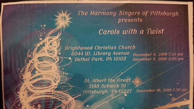 The Harmony Singers of Pittsburgh present "Carols With a Twist"