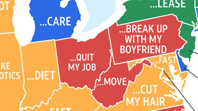 A lot of Pennsylvanians asked Google if they should break up with their boyfriends