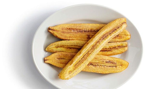 Cuban comfort food: plantains and black beans