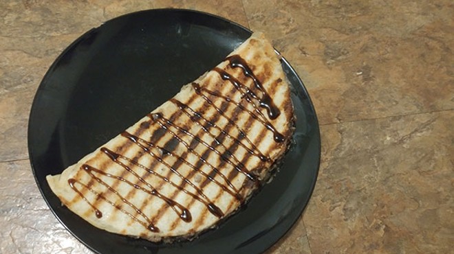 Sweet and spicy black-bean quesadillas