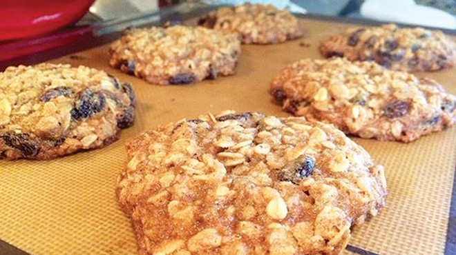 Bourbon Oatmeal-Raisin Cookies