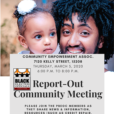 The Pittsburgh Black Elected Officials Present:  It’s Your Community Meeting