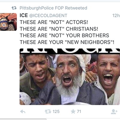 Twitter account sharing name with Pittsburgh police union posts Islamaphobic tweets