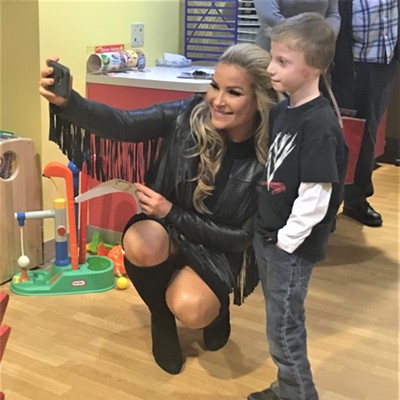 WWE Superstars visit patients at Pittsburgh Children’s Hospital to serve up championship belts and smiles