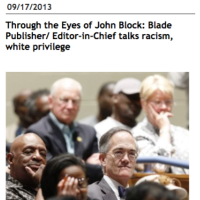 In 2013, Pittsburgh Post-Gazette publisher John Robinson Block said people of color needed to pull themselves up 'by their bootstraps,' according to one of his own papers
