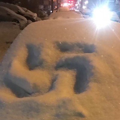 More than a dozen swastikas drawn in snow on cars in Pittsburgh’s Oakland neighborhood