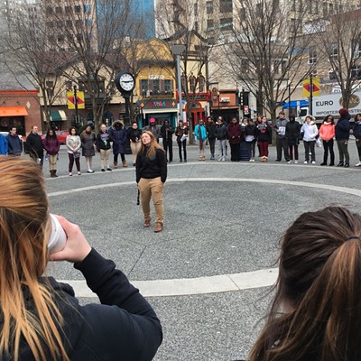 As part of National Walkout Day, Pittsburgh-area students demonstrate, call for stricter gun laws