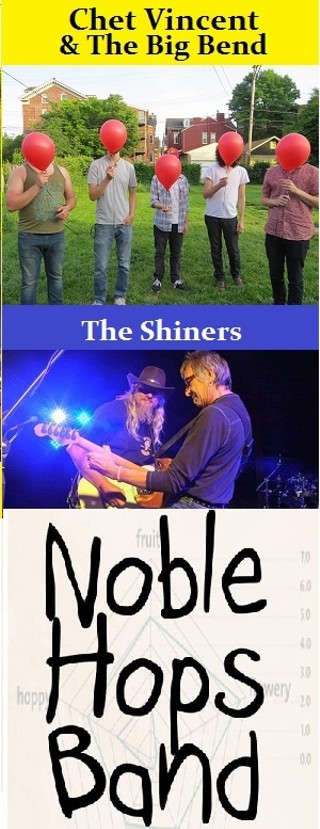 Chet Vincent & The Big Bend w/ The Shiners & Noble Hops