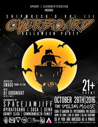 PGEnt, LLC x 1156 Presents Shipwreck'd Vol III: Overboard Halloween Party