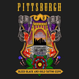 Pittsburgh Bleed Black and Gold Tattoo Expo