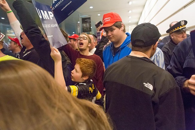 Photographer Renee Rosensteel: Donald Trump protesters, supporters clash after rally in Pittsburgh