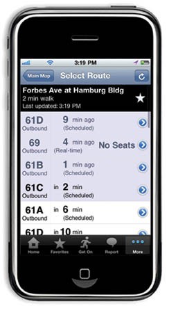Dude, where's my bus: CMU-developed transit app will help riders find a ride and a seat