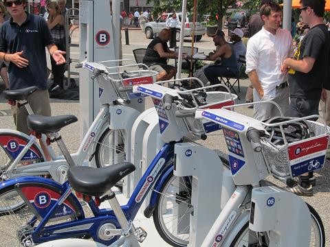 Bike-sharing advocates peddle their vision in Market Square