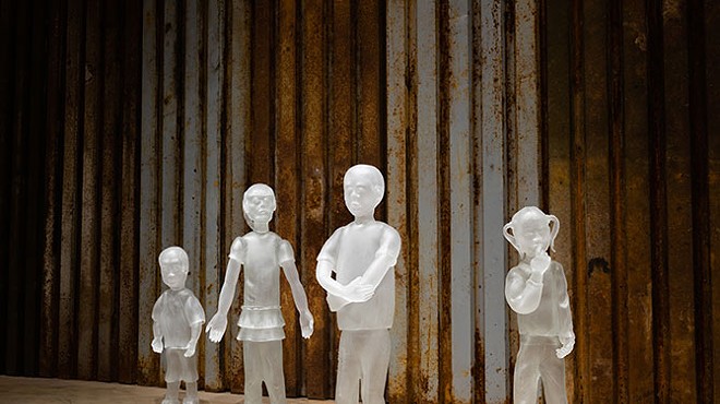 Glass Center exhibit Cuando el Río Suena illustrates the fragility of children caught in the immigration crisis