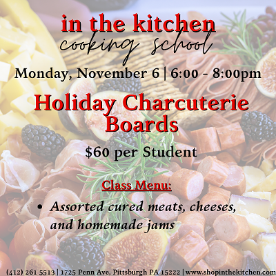 Holiday Charcuterie Boards Cooking Class