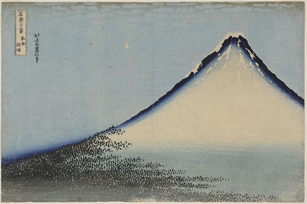 Katsushika Hokusai, "South Wind, Clear Dawn (Gaifu kaisei)," circa 1830-1831