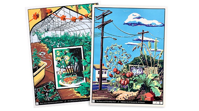 Local artist highlights Pittsburgh community gardens in silkscreen series