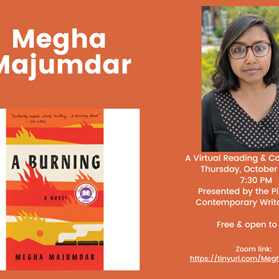 Megha Majumdar, Novelist of A Burning, in Conversation at the Pittsburgh Contemporary Writers Series