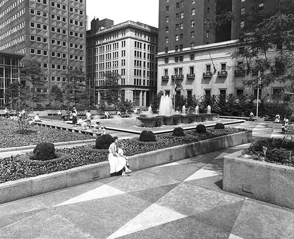 Mellon Square circa 1960