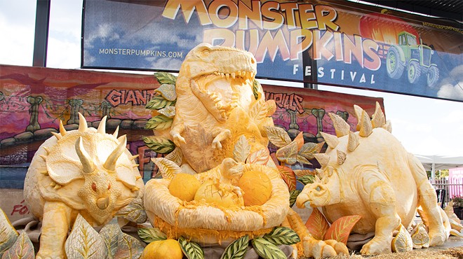 Monster pumpkins are carved, dropped, and admired at this Pittsburgh festival