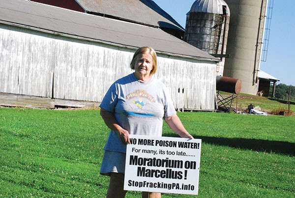 Natural gas operations near Maggie Henry's Lawrence County farm have been the site of protests by the Shadbush Environmental Justice Collective