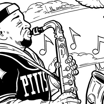 Pittsburgh Coloring Book artist profile: Marcel Walker and his portrait of saxophonist Reggie Howze