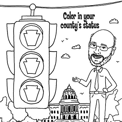Pittsburgh Pandemic Coloring Page: Green is the New Yellow!
