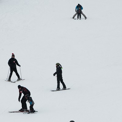 Pittsburgh's first snowfall attracts skiers and snowboarders to Boyce Park Ski Slopes