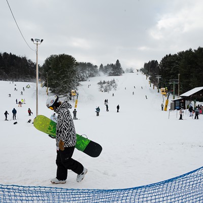 Pittsburgh's first snowfall attracts skiers and snowboarders to Boyce Park Ski Slopes