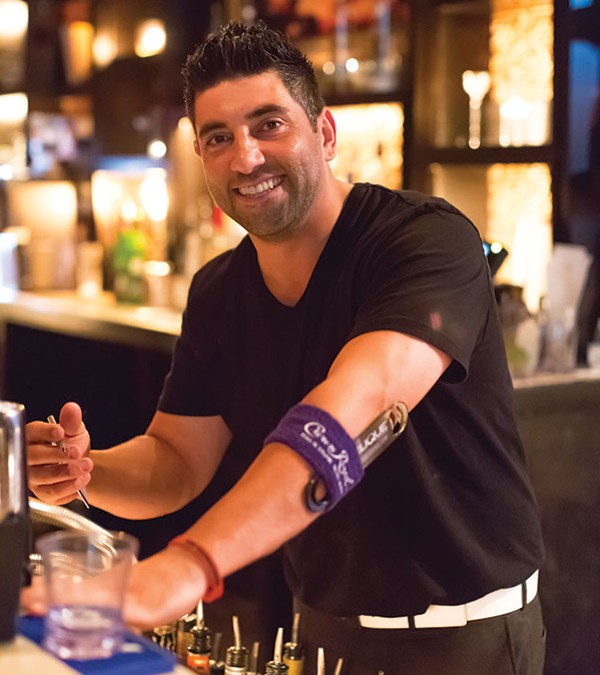 Pleased to serve you: Richie Walter, of Cavo